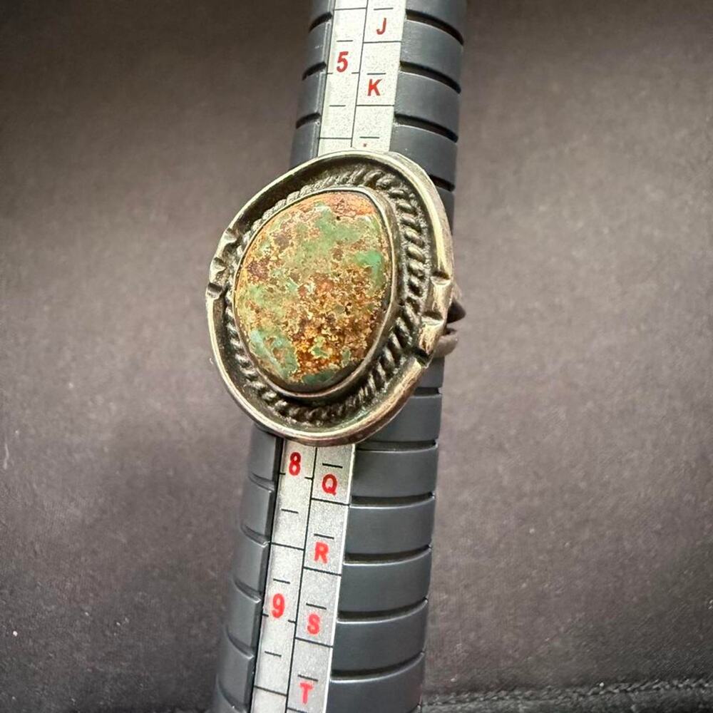Vintage native handmade turquoise ring - Picture 5 of 5